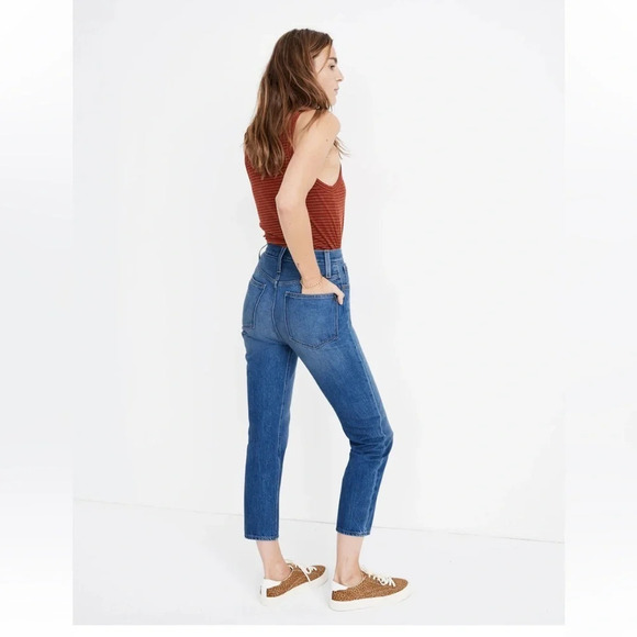 Madewell The Momjean in Stratfield  medium wash size 25 80's retro style . - Picture 4 of 17